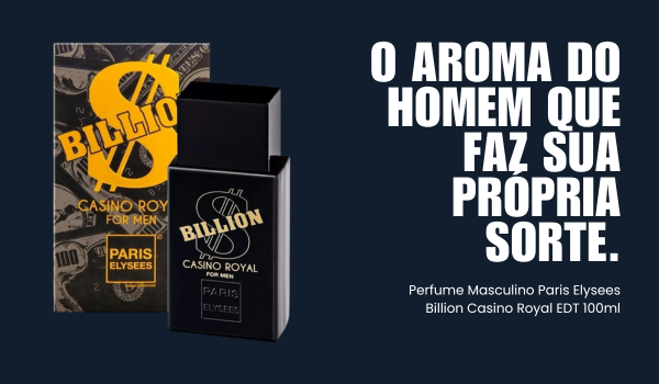 Perfume Masculino Paris Elysees Billion Casino Royal EDT 100ml